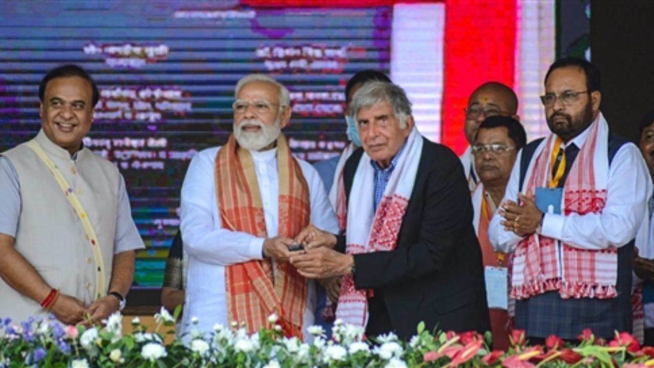 Prime Minister Narendra Modi, Ratan Tata inaugurate 7 state-of-the-art cancer hospitals in Assam